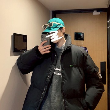 工裝棉衣男棉襖2021年新款短款羽絨棉服爆款ins港風冬季加厚外套