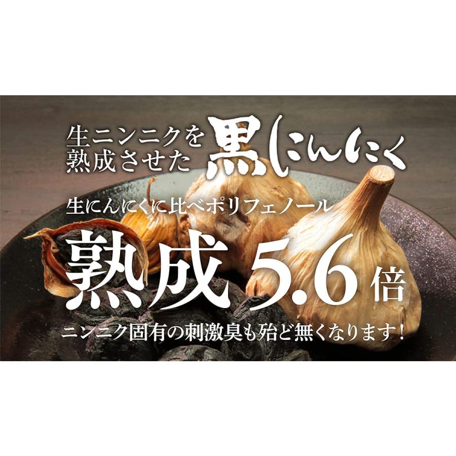 熟成 黒にんにく 黒青森 国産 臭いが少ない 無添加 タンパク質 安心健康ライフ 200g 袋 約1か月分