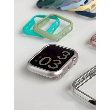 《台灣出貨》超质感 適用 APPLE WATCH 邊框殼 保護殼 錶框 半包殼 S11 S10 SE 42 46mm