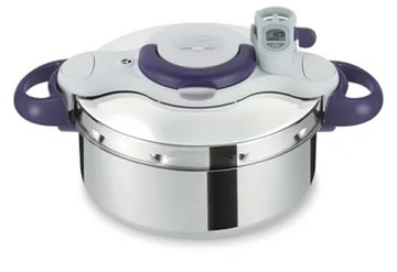 (免運)  T-fal 法國特福 P4620635 壓力 4.5L 附計時器 附蒸盤 悶燒 燜燒 輕量 電磁爐可用 日本代購