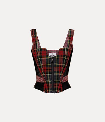Vivienne Westwood Juliet Corset Scarlet Tartan Red-green 40 Women