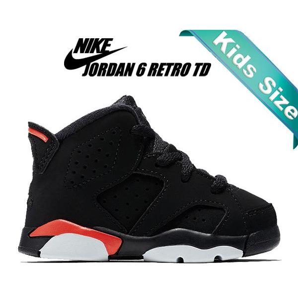 ナイキ ジョーダン 6 トドラー NIKE JORDAN 6 RETRO(TD) black ...