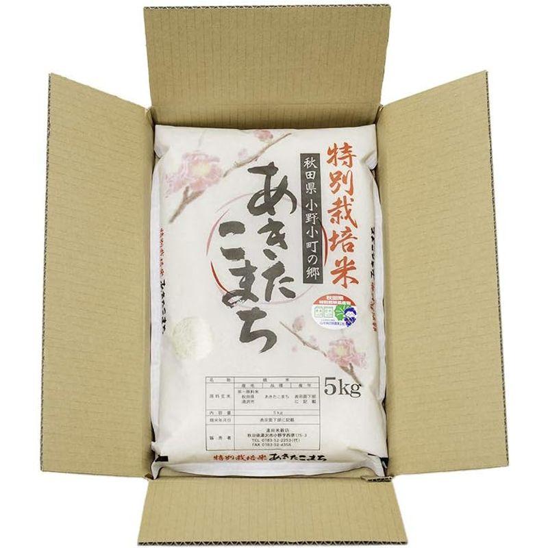 秋田県湯沢市産 小野小町の郷 特別栽培米 あきたこまち 令和4年産 つきたて白米 5kg