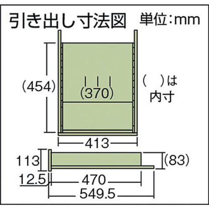 トラスコ中山 TRUSCO 作業台用4段キャビネット ホワイト色 D-4ZW