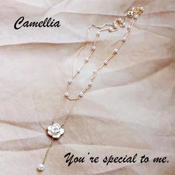 【傾戀】Camellia雙層流蘇鎖骨墜鍊
