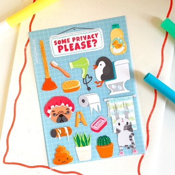 一些隱私請：貼紙