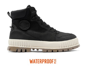 【PALLADIUM】滿額現折388★PALLASHOCK WPN ZIP 防水靴 黑(74352-008)