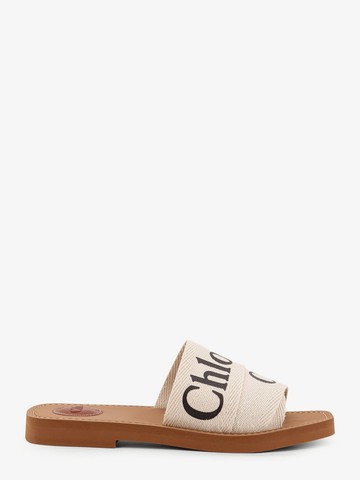 Woody linen flat sandals - CHLOE' - gender_Woman