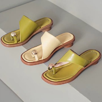 【LN】現+預 扣環套趾舒適休閒拖鞋