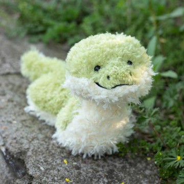 萌系列小蛇可愛卷毛毛絨玩具布娃娃玩偶安撫公仔兒童生日禮物送人