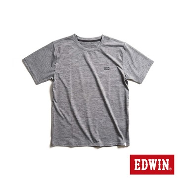 EDWIN 男款 涼感系列 圓領短袖T恤(麻灰色)