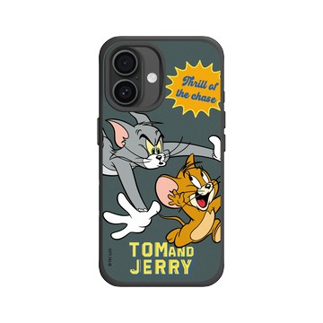 iPhone 16 SolidX 黑 - 湯姆貓與傑利鼠 Tom and Jerry - 你跑我追