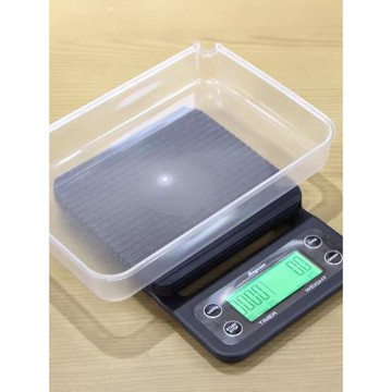 手沖咖啡電子秤吧臺帶計時多功能食品克稱3kg家用帶顯示屏廚房秤