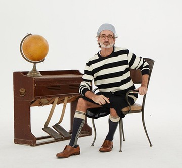 【可調節 限量】豎簷條紋/抽皺甲板帽