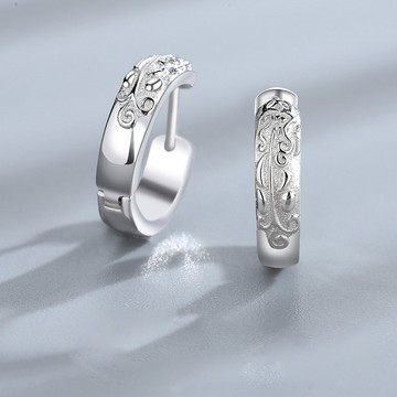 S990純銀耳環．轉運貔貅 | XI