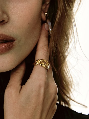 sepia R Ring_Gold/Silver