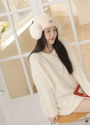 小方格8％羊毛衣