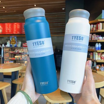 大容量男女士不銹鋼保溫杯簡約夏季保冷水杯高顏值車載學生杯子