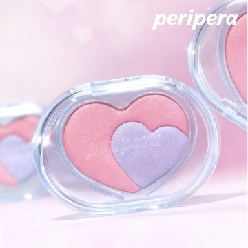 【peripera】愛心口袋打亮粉餅