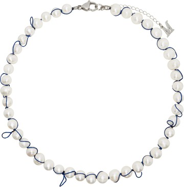 Marland Backus 白色 Knotted Pearl 项链