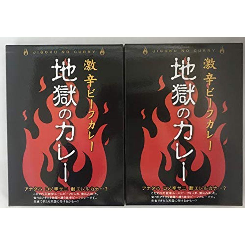 激辛カレー 北都 地獄のカレー 180g 2個セット レトルトカレー 激辛 ビーフカレー