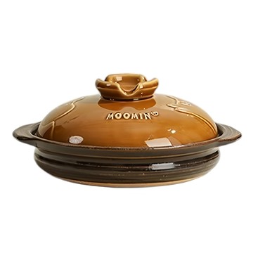 ONE TWO POT 萬土燒 嚕嚕米 MOOMIN 日式燉煮多功能湯鍋 古銅 1L  22cm  1個