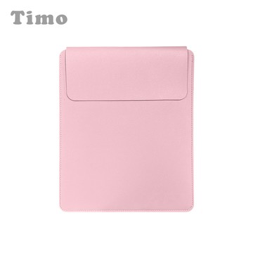 【Timo】Apple iPad / 三星平板 10.9吋以下通用 輕薄皮革收納包 筆電內袋-粉紅色