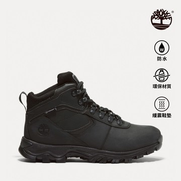Timberland 男款黑色防水中筒健行鞋|2731R001