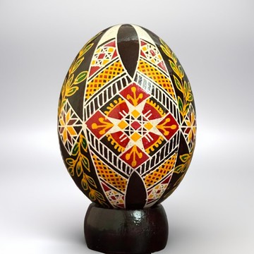 烏克蘭復活節彩蛋 純手工彩繪雞蛋殼 胡特爾式彩蛋
