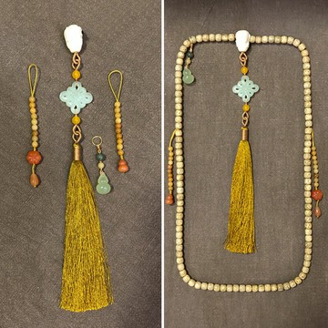 108藏式星月佛珠配飾金剛菩提DIY配珠套裝龍頭三通配件念佛計數器