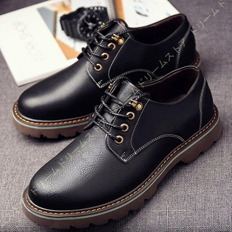革靴 メンズ レースアップシューズ ローカット カジュアルシューズ ワークブーツ スニーカー 通勤 防滑 メンズ カジュアルブーツ ビジネスブーツ レースアップ 通販 Lineポイント最大0 5 Get Lineショッピング