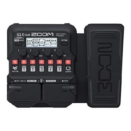 Zoom G1X Four Guitar Effects Processor with Built-In Expression Pedal   Zoom AD-16 9V AC adapter   Guitar Instrument Cable w Right Angle Plug 並行輸入