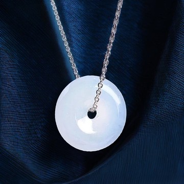 【願‧平安】冰種翡翠平安扣吊飾 | 天然緬甸玉A貨翡翠 | 送禮