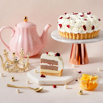 【金帛手製】 捧花焦糖可可戚風塔｜6吋生日蛋糕｜生日禮物