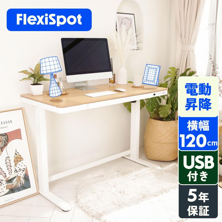 人気新品入荷 【美品】電動スタンディングデスク 引出し付き FLEXISPOT