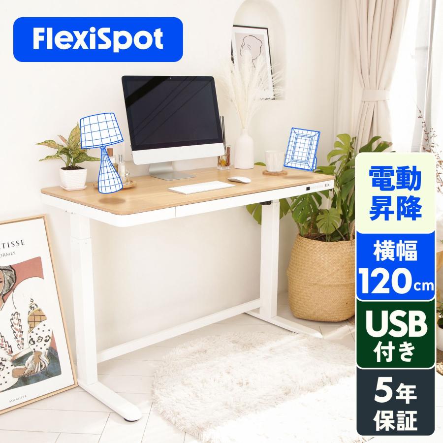 スタンディングデスク FlexiSpot ew8 昇降デスク 電動 オフィスデスク 