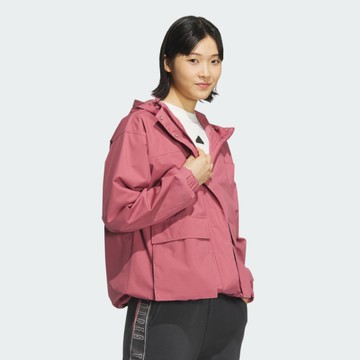 ADIDAS 外套 MOUNTAIN PARKA 桃粉 口袋 機能 工裝外套 女 JG3811