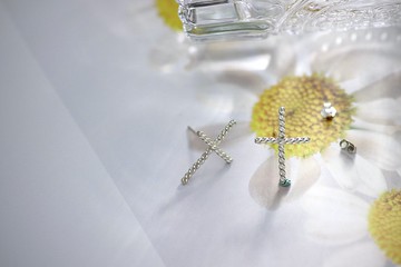 麻花十字架耳環/耳針/Màn工