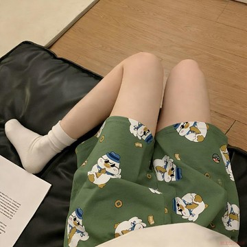 桃園出貨✨女士純棉睡褲女家居薄款睡衣休閒夏天短褲柔軟可外穿韓系居家褲