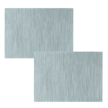 SHIMOYAMA 和風PVC防滑隔熱餐墊 2個  灰藍色  1包