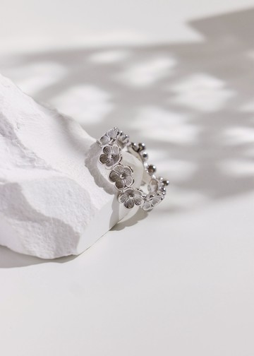 春日菊花・純銀戒指