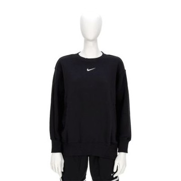 Nike W NSW PHNX FLC OS CREW 女款 黑色 運動 休閒 長袖 上衣 DQ5734-010