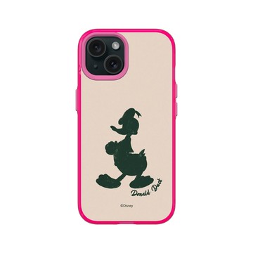 iPhone 15 Clear 粉漾桃 - 迪士尼-米奇 Mickey - 唐老鴨 - 剪影版