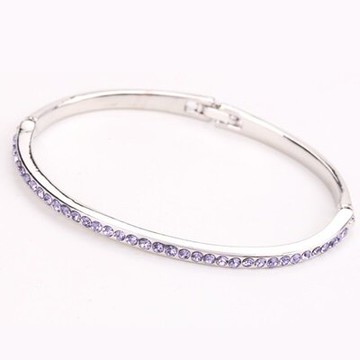 925純銀手鍊 水晶手環-韓版簡約時尚大方生日情人節禮物女飾品7色73jr45【獨家進口】【米蘭精品】