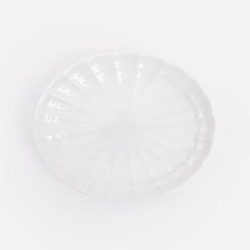 Miyama 深山 玲音 橢圓盤16cm 白