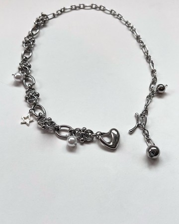 霏 雨露 鈦鋼項鍊