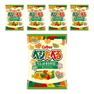 Calbee 卡樂比 Vegetaberu 心型野菜餅  50g  5包