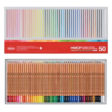 Holbein 好賓專家水彩色鉛筆50色盒裝