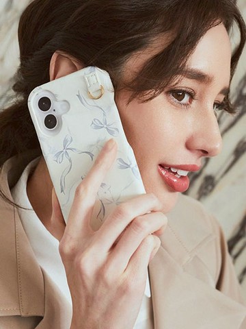 蝴蝶結絲帶圖案 iPhone 16手機殼(08000238900) - Maison de FLEUR