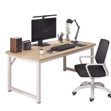 【品樂生活】簡約加深白橡書桌 DS017-100WT 加深書桌 大書桌 簡易書桌 工作桌 包裝台 電腦桌